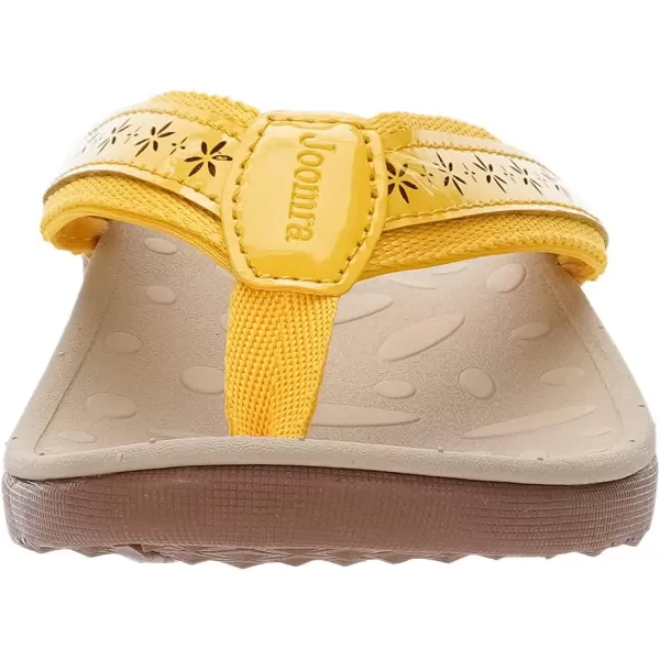 imageJoomra Womens Flip Flops Arch Support Orthotic Toe Post Thong SandalsYellow
