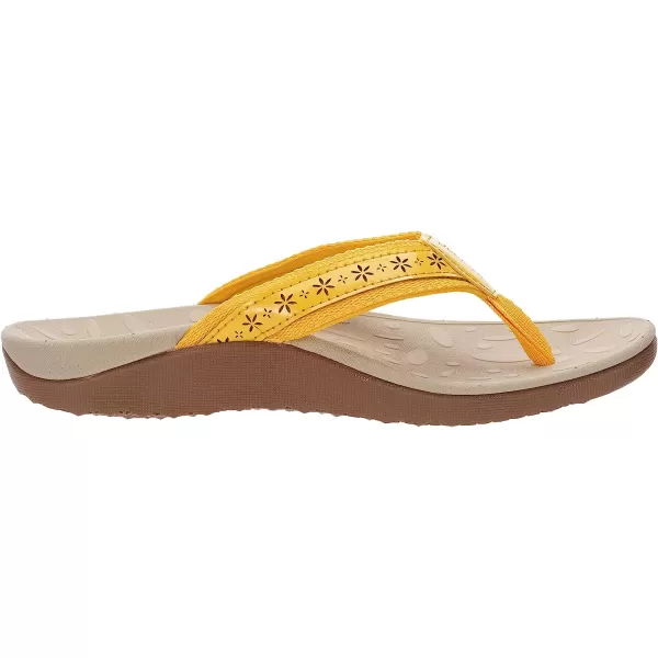 imageJoomra Womens Flip Flops Arch Support Orthotic Toe Post Thong SandalsYellow