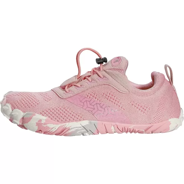 imageJoomra Womens Minimalist Trail Running Barefoot Shoes  Wide Toe Box  Zero DropAknit Pink