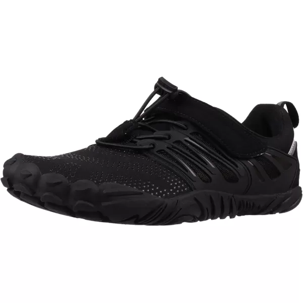 imageJoomra Womens Minimalist Trail Running Barefoot Shoes  Wide Toe Box  Zero DropAll Black