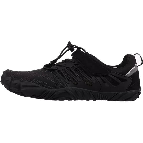 imageJoomra Womens Minimalist Trail Running Barefoot Shoes  Wide Toe Box  Zero DropAll Black