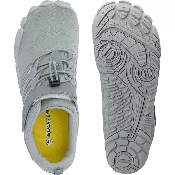 imageJoomra Womens Minimalist Trail Running Barefoot Shoes  Wide Toe Box  Zero DropBall Grey