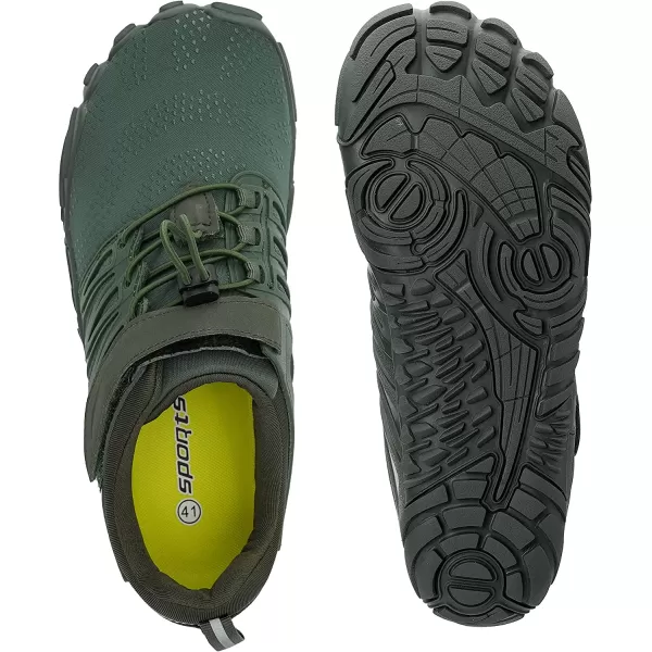 imageJoomra Womens Minimalist Trail Running Barefoot Shoes  Wide Toe Box  Zero DropBarmy Green