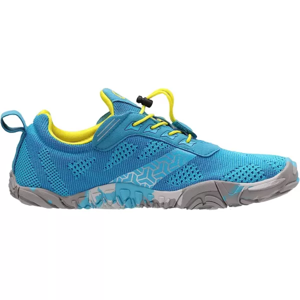 imageJoomra Womens Minimalist Trail Running Barefoot Shoes  Wide Toe Box  Zero DropLight BlueKnit