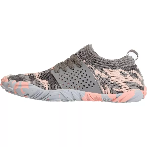 imageJoomra Womens Minimalist Trail Running Barefoot Shoes  Wide Toe Box  Zero DropPinkGrey