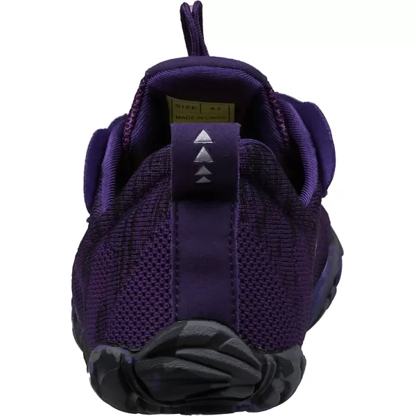 imageJoomra Womens Minimalist Trail Running Barefoot Shoes  Wide Toe Box  Zero DropPurpleKnit