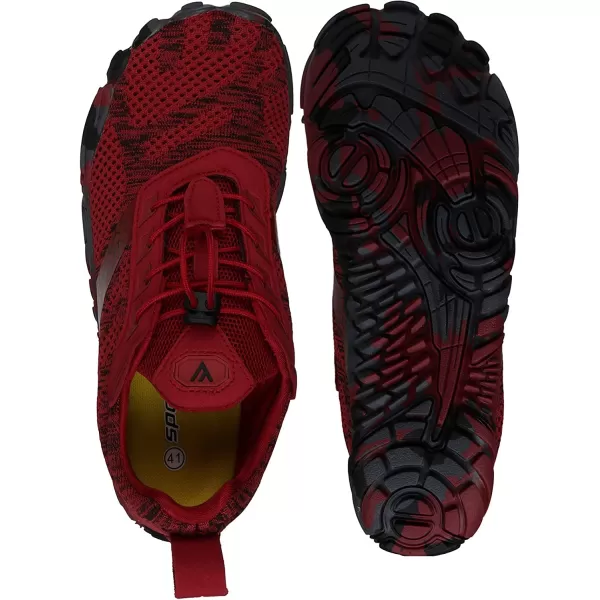 imageJoomra Womens Minimalist Trail Running Barefoot Shoes  Wide Toe Box  Zero DropRedKnit