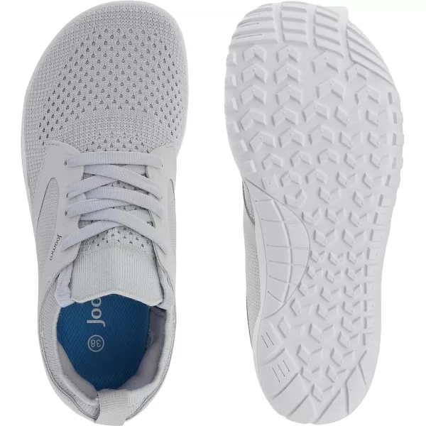 imageJoomra Womens Wide Trail Running Shoes  Barefoot Style  Zero Drop Grippy SoleW52  Light Grey