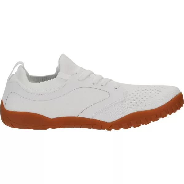 imageJoomra Womens Wide Trail Running Shoes  Barefoot Style  Zero Drop Grippy SoleW52  White