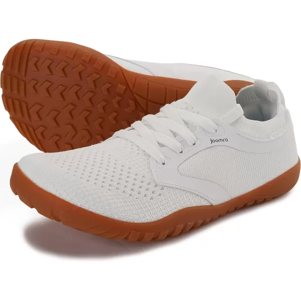 imageJoomra Womens Wide Trail Running Shoes  Barefoot Style  Zero Drop Grippy SoleW52  White