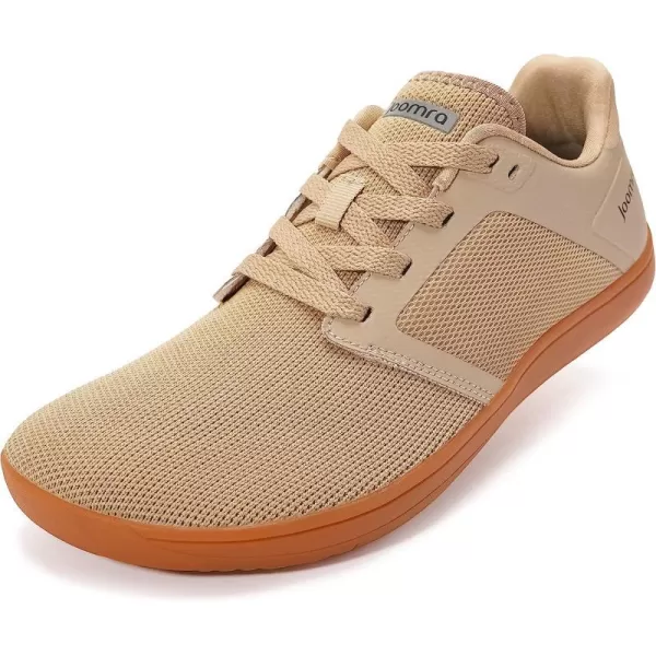 imageJoomra Mens Cross Trainer Minimalist Barefoot Shoes Zero Drop Sneakers  Wide Toe Box  Upgrade StabilityW83  Light Brown