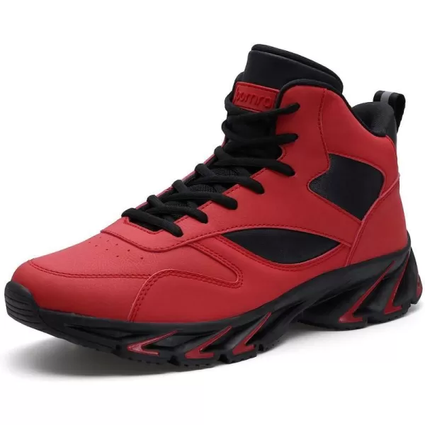 imageJoomra Mens Stylish Sneakers High Top AthleticInspired Shoes2red