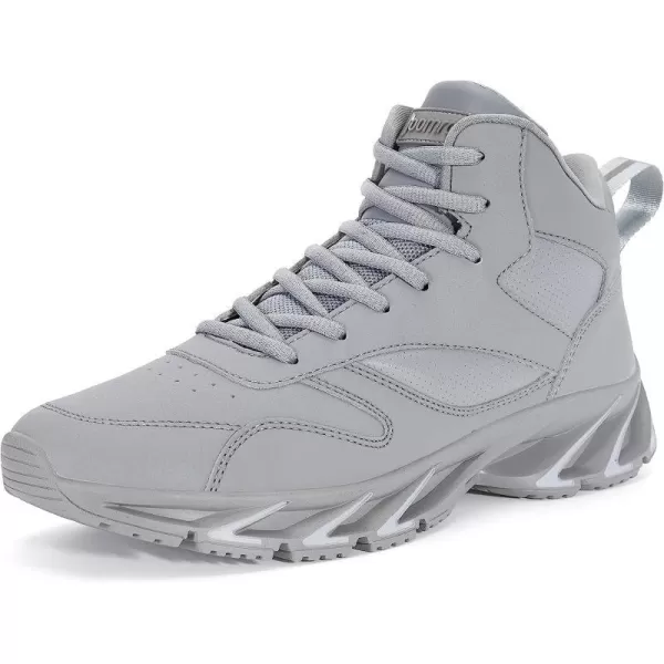 imageJoomra Mens Stylish Sneakers High Top AthleticInspired ShoesGrey
