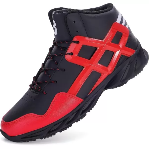imageJoomra Mens Stylish Sneakers High Top AthleticInspired ShoesUpgrade  Red