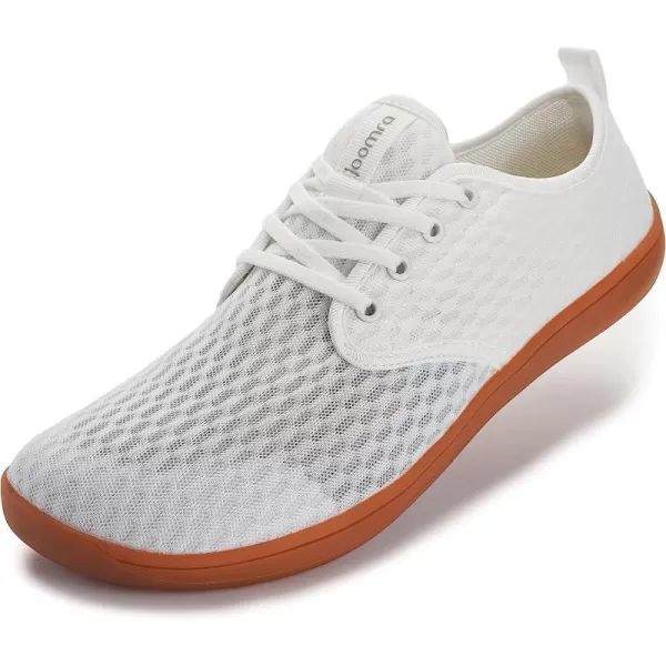 imageJoomra Mens Water amp Land Shoes  Hydrophobic Mesh  Barefoot Style  Quick Drying UpgradeW753  WhiteGum  Water Shoes 