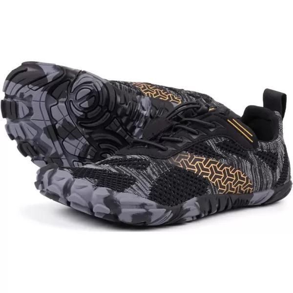 imageJoomra Womens Minimalist Trail Running Barefoot Shoes  Wide Toe Box  Zero DropAblackKnit