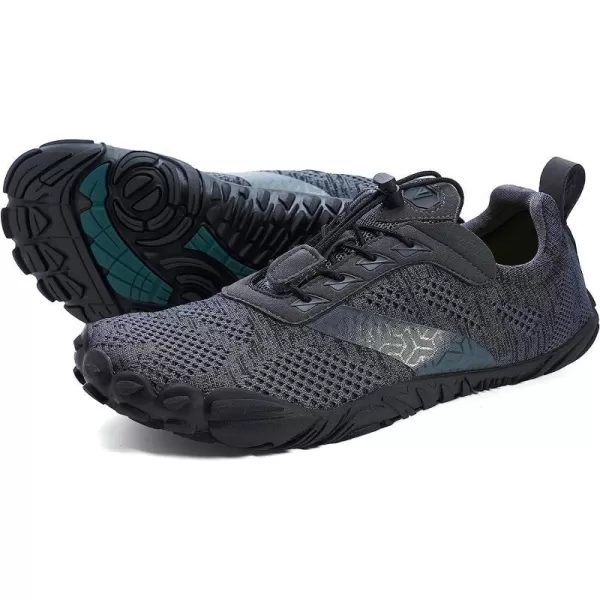imageJoomra Womens Minimalist Trail Running Barefoot Shoes  Wide Toe Box  Zero DropAdark Grey
