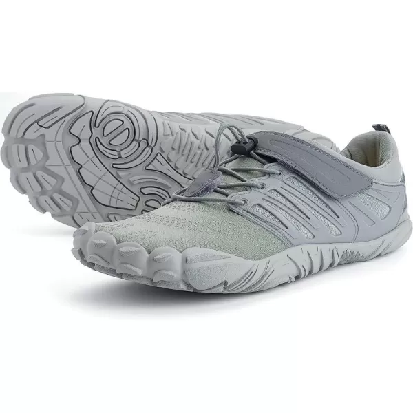 imageJoomra Womens Minimalist Trail Running Barefoot Shoes  Wide Toe Box  Zero DropBall Grey