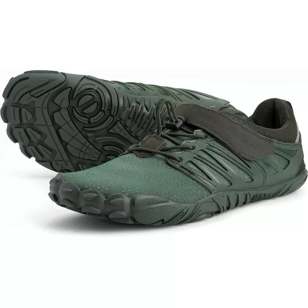 imageJoomra Womens Minimalist Trail Running Barefoot Shoes  Wide Toe Box  Zero DropBarmy Green