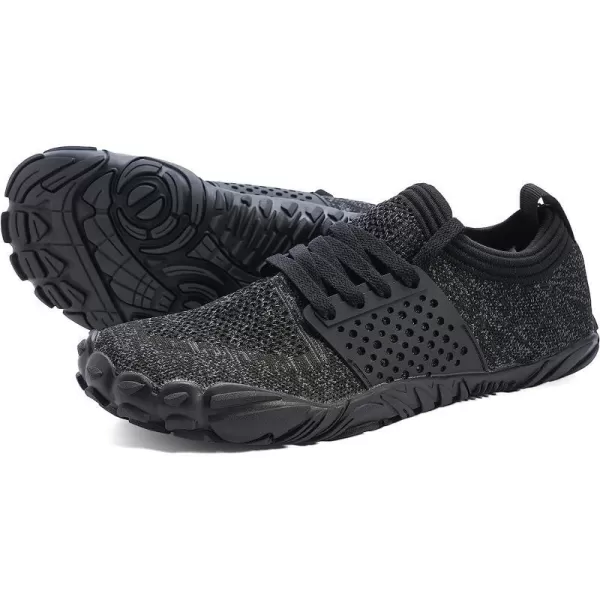 imageJoomra Womens Minimalist Trail Running Barefoot Shoes  Wide Toe Box  Zero DropBblackGrey