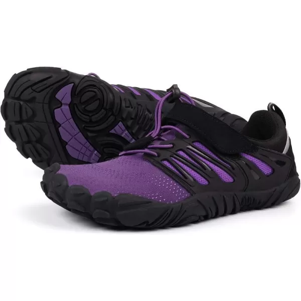 imageJoomra Womens Minimalist Trail Running Barefoot Shoes  Wide Toe Box  Zero DropPurple