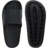 imageJoomra Arch Support Slides for Women and Men Recovery Sandals Plantar Fasciitis Slippers  Pain Relief Cushion Thick SoleAll Black With Arch Support