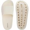 imageJoomra Arch Support Slides for Women and Men Recovery Sandals Plantar Fasciitis Slippers  Pain Relief Cushion Thick SoleBeige With Arch Support