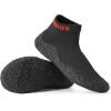 imageJoomra Womens Mens Minimalist Barefoot Sock Shoes  Zero Drop  ECO Vegan  MultiPurpose ampamp UltraPortable Water FootwearAll Black