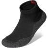 imageJoomra Womens Mens Minimalist Barefoot Sock Shoes  Zero Drop  ECO Vegan  MultiPurpose ampamp UltraPortable Water FootwearDark Black