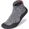 imageJoomra Womens Mens Minimalist Barefoot Sock Shoes  Zero Drop  ECO Vegan  MultiPurpose ampamp UltraPortable Water FootwearGrey Black