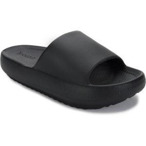 imageJoomra Arch Support Slides for Women and Men Recovery Sandals Plantar Fasciitis Slippers  Pain Relief Cushion Thick SoleAll Black With Arch Support