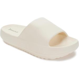 imageJoomra Arch Support Slides for Women and Men Recovery Sandals Plantar Fasciitis Slippers  Pain Relief Cushion Thick SoleBeige With Arch Support