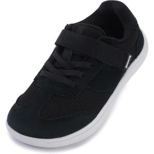 imageJoomra ToddlerLittle Kid Wide Barefoot Shoes  Splay Naturally Minimalist Sneakers for Boys Girls  Zero Drop SoleBlack