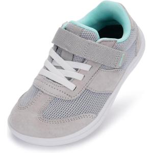 imageJoomra ToddlerLittle Kid Wide Barefoot Shoes  Splay Naturally Minimalist Sneakers for Boys Girls  Zero Drop SoleGrey