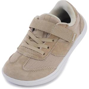 imageJoomra ToddlerLittle Kid Wide Barefoot Shoes  Splay Naturally Minimalist Sneakers for Boys Girls  Zero Drop SoleKhaki