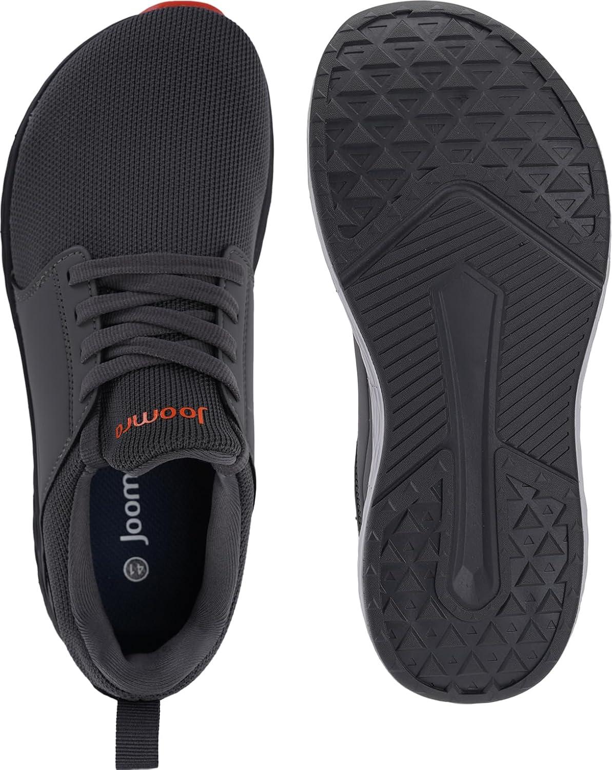 imageJoomra Mens Zero Drop Running Tennis Shoes  Slip on Walking Sneakers  Wide Toe BoxS86  Dark Grey