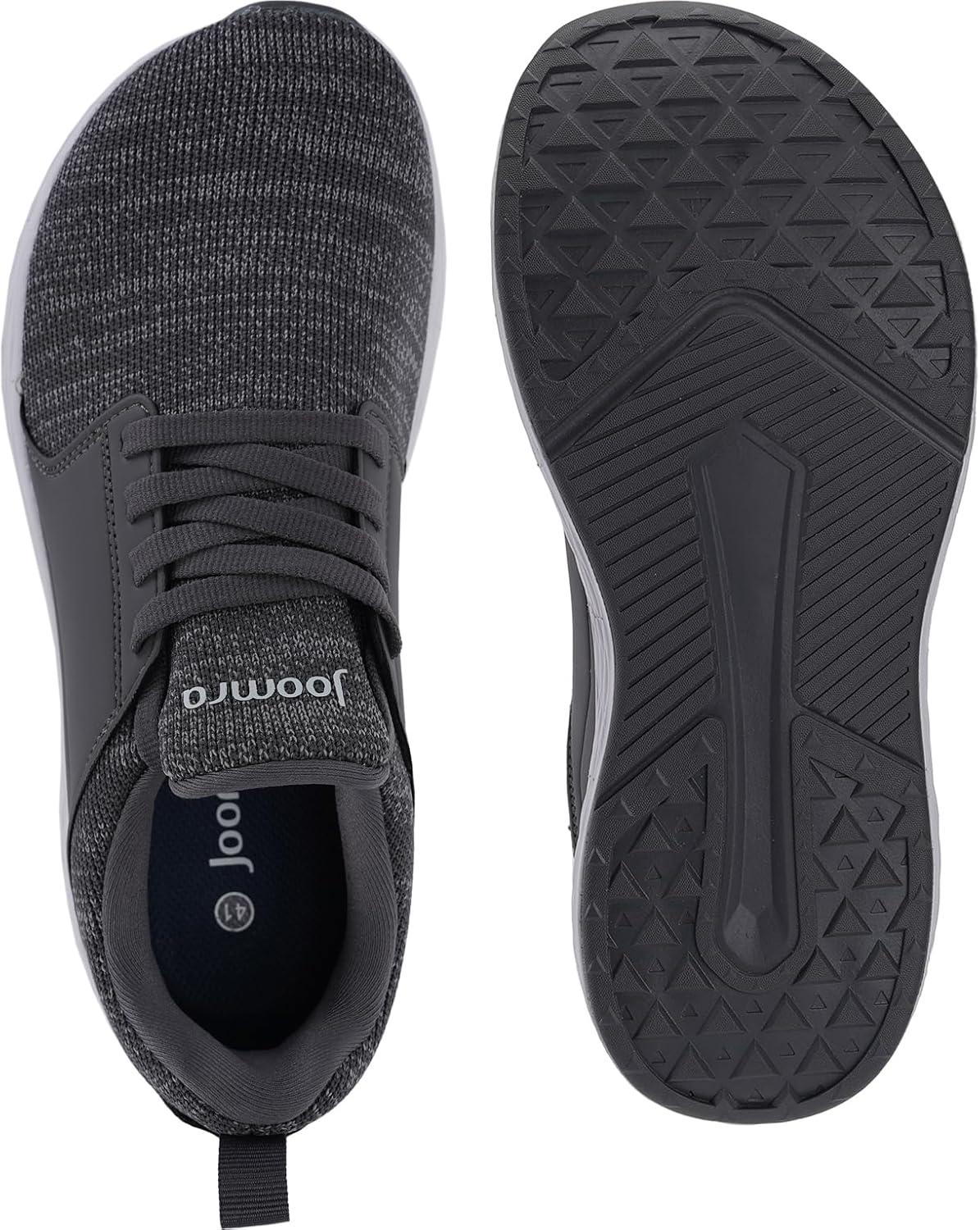 imageJoomra Mens Zero Drop Running Tennis Shoes  Slip on Walking Sneakers  Wide Toe BoxS86  Grey