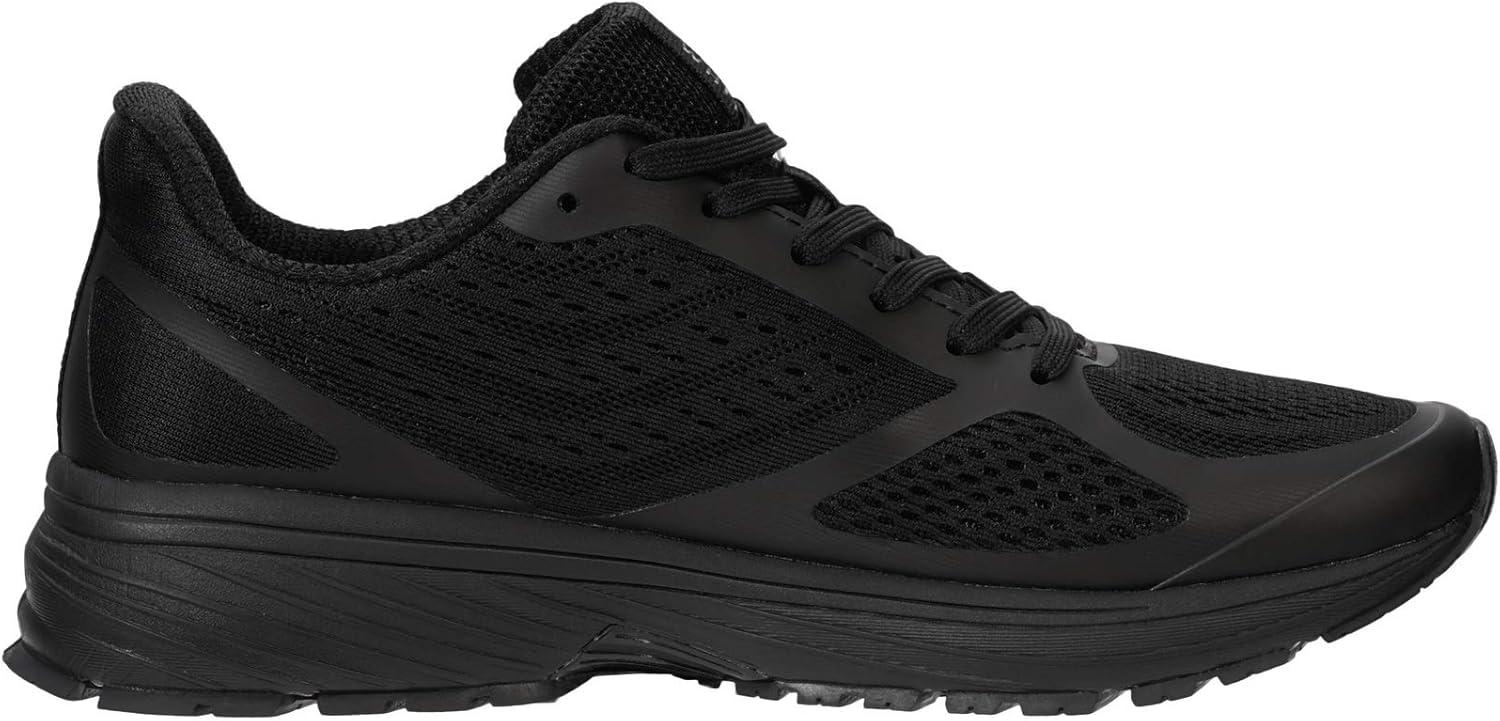 imageJoomra Whitin Mens Supportive Running Shoes Cushioned Athletic SneakersBlackMesh