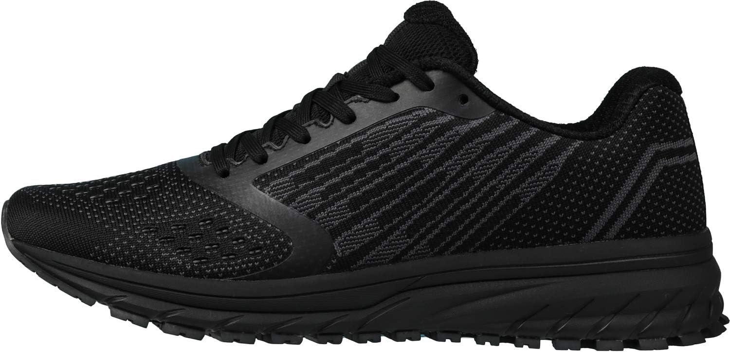 imageJoomra Whitin Mens Supportive Running Shoes Cushioned Athletic SneakersS5  All Black