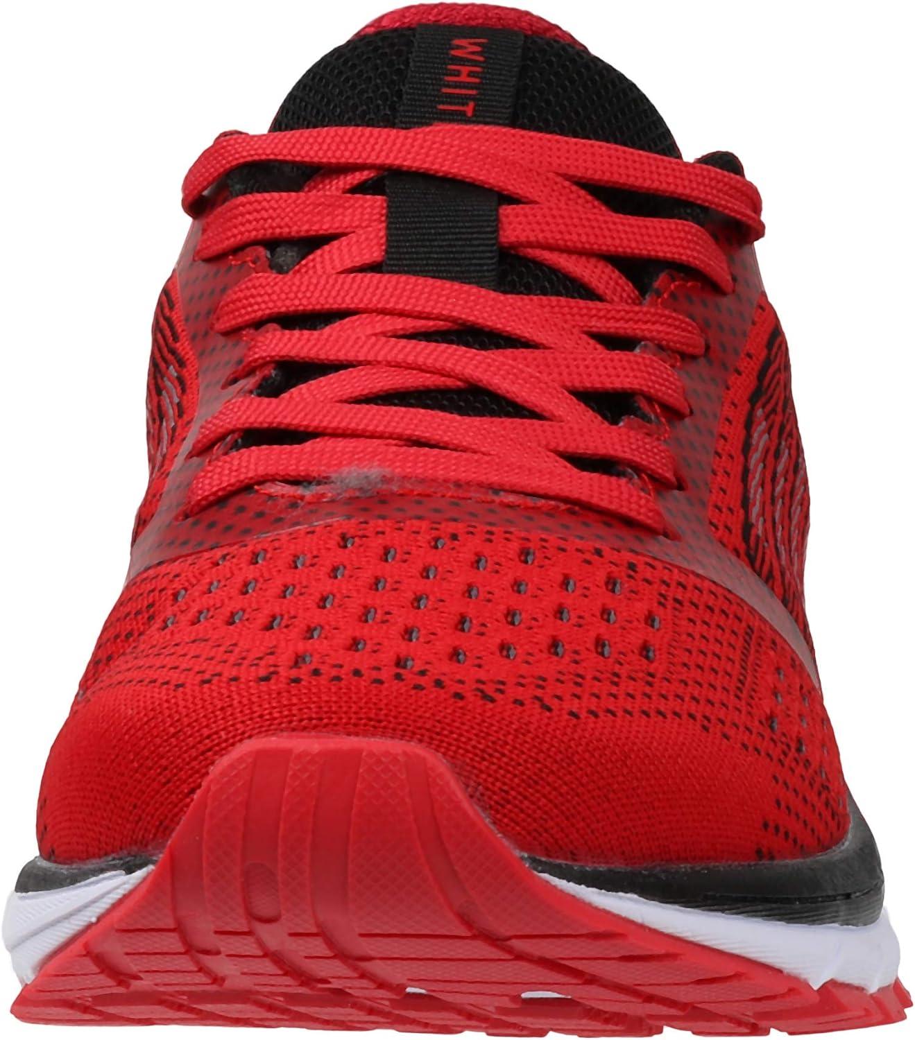 imageJoomra Whitin Mens Supportive Running Shoes Cushioned Athletic SneakersS5  Red