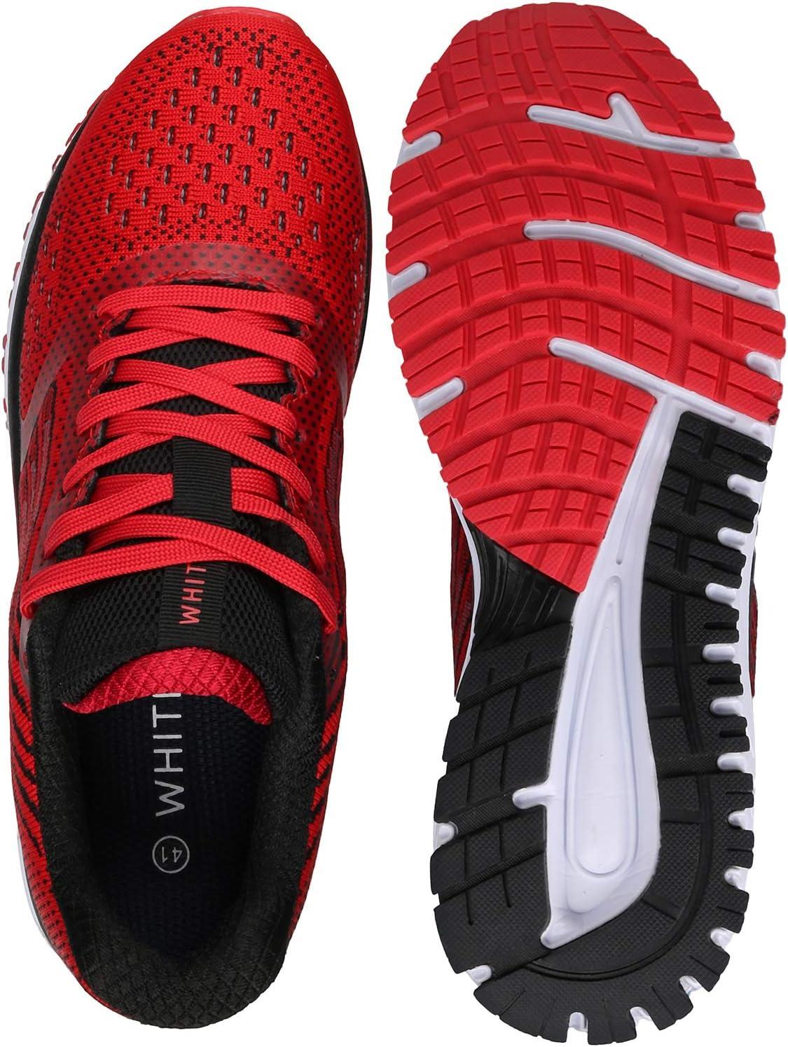 imageJoomra Whitin Mens Supportive Running Shoes Cushioned Athletic SneakersS5  Red