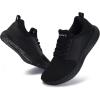 imageJoomra Mens Zero Drop Running Tennis Shoes  Slip on Walking Sneakers  Wide Toe BoxS86  All Black