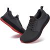 imageJoomra Mens Zero Drop Running Tennis Shoes  Slip on Walking Sneakers  Wide Toe BoxS86  Dark Grey