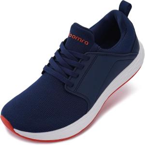 imageJoomra Mens Zero Drop Running Tennis Shoes  Slip on Walking Sneakers  Wide Toe BoxS86  Dark Blue