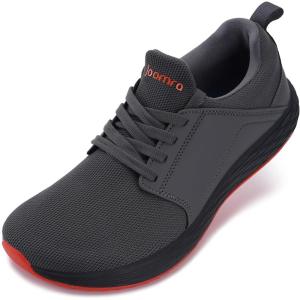 imageJoomra Mens Zero Drop Running Tennis Shoes  Slip on Walking Sneakers  Wide Toe BoxS86  Dark Grey