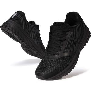 imageJoomra Whitin Mens Supportive Running Shoes Cushioned Athletic SneakersS5  All Black
