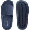 imageJoomra Slides for Women and Men Recovery Pillow Slippers Diabetic Sandals  Adjustable Strap  Dual Cushioned Thick SoleAdjustable  Blue