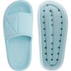 imageJoomra Slides for Women and Men Recovery Pillow Slippers Diabetic Sandals  Adjustable Strap  Dual Cushioned Thick SoleAdjustable  Light Blue