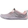 imageJoomra Womens Trail Running Barefoot Shoes  Wide Toe Box Minimalist Sneakers  Zero DropW30  Grey Pink