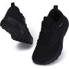 imageJoomra Womens Wide Toe Box Shoes for Size 8w Fashion Gym Running Workout Walking Outdoor Cushioning Knit Tennis Sneakers Black 39